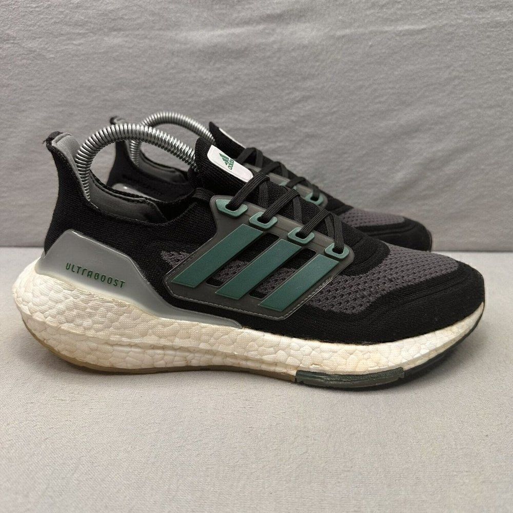 adidas UltraBoost 21‎ Mens Size 7 (Womens 8) Shoes Black Sub Green Athletic